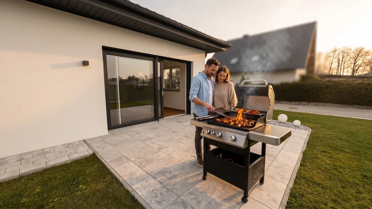 Grillabend auf der Terrasse